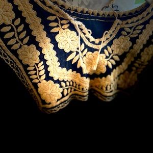 Embroidered hippie dress